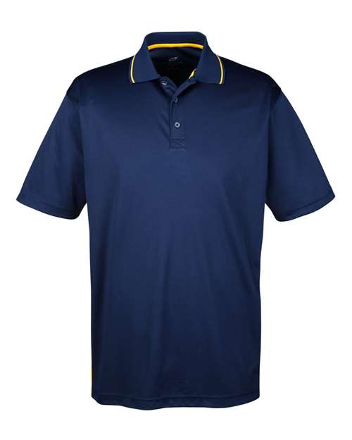 Men's Cool & Dry Sport Two-Tone Polo — Navy/ Gold