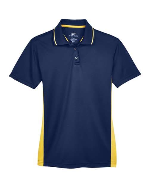 Women's Cool & Dry Sport Two-Tone Polo — Navy/ Gold