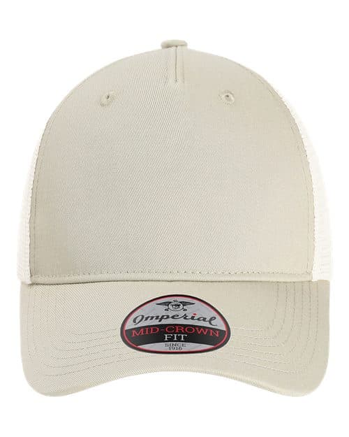 The Gambit Mesh Back Cap — Stone Khaki/ Stone