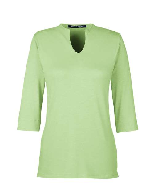 Women's Perfect Fit™ Tailored Open Neckline Top — Lime