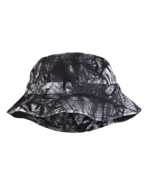 Vacationer Bucket Hat — Black Tie Dye