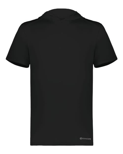 Men's Hooded T-Shirt Powered by Coolcore — Black