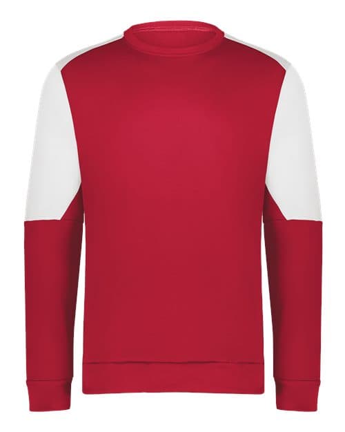 Men's Momentum Team Crewneck Sweatshirt — Scarlet/ White