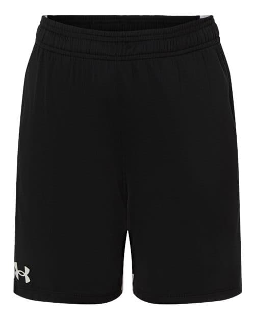 Youth Tech Vent Athletic Shorts — Black/ White