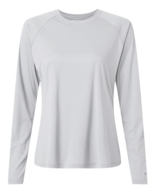 Women's PFG Tidal Tee™ II Long Sleeve — Cool Grey/ Vivid Blue