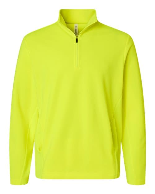 Unisex Squad Cadet Quarter-Zip Tech Fleece Pullover — Safety Yellow
