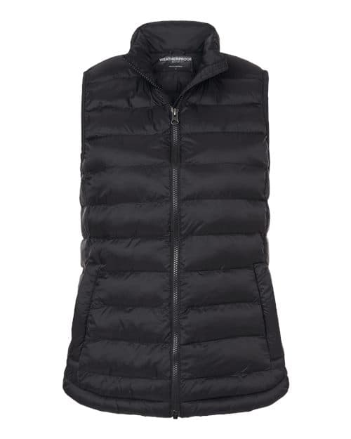 Women's Lightweight Poly-filled Packable Vest — Black