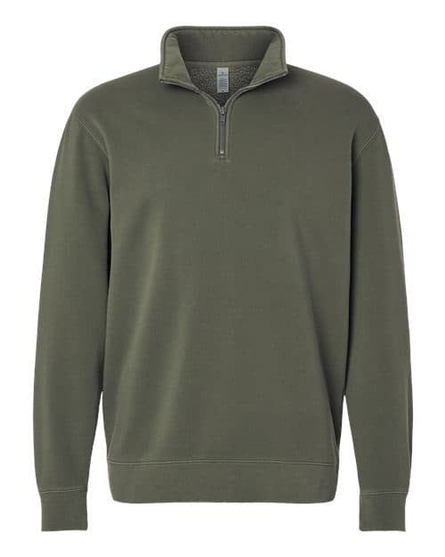 Unisex Pigment-Dyed Quarter-Zip Pullover — Pigment Army