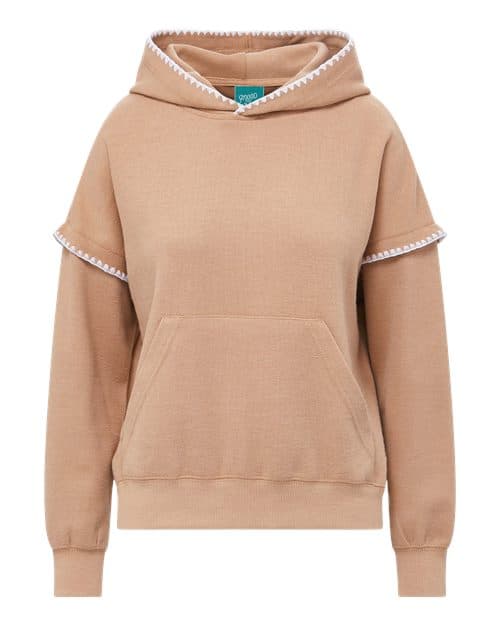 Women's Mood & Vibe™ Teegan Crafty Hooded Sweatshirt — Praline
