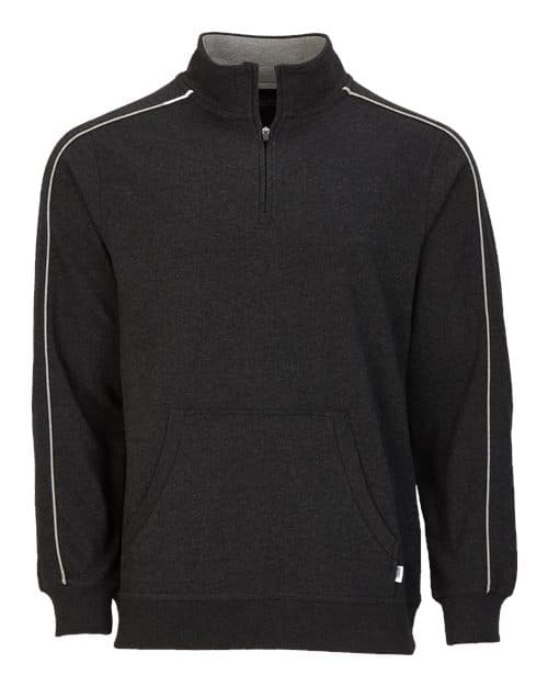 Men's French Terry Quarter-Zip Pullover — Charcoal Heather