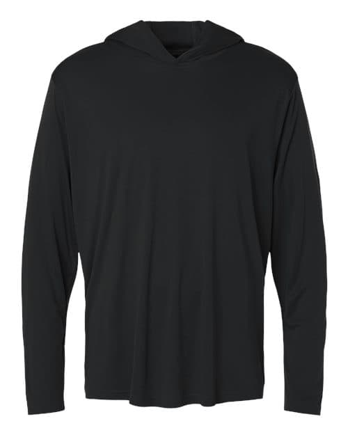 Unisex Pro-Lock Performance Hooded Long Sleeve T-Shirt — Black