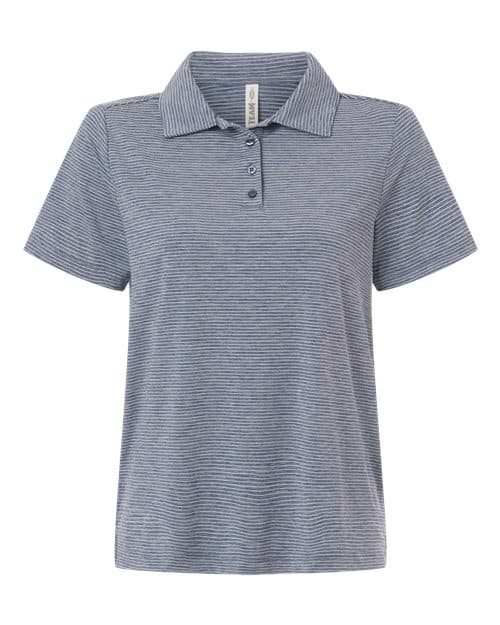 Women's Relay Heathered Stripe Polo
