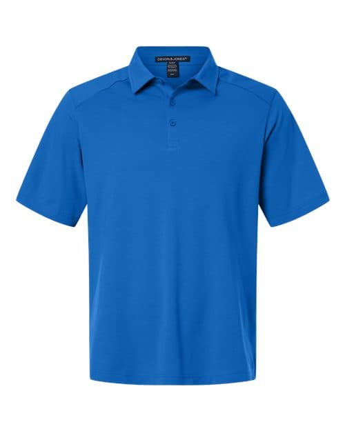 Men's Seaton Pebble Textured Polo — French Blue