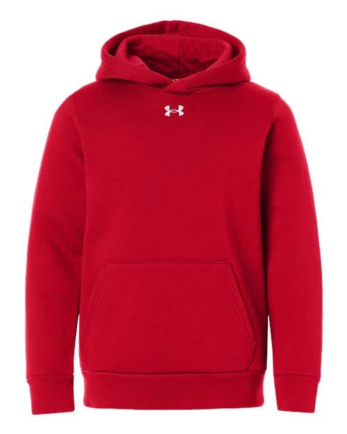Youth Team Icon Fleece Hooded Sweatshirt — Red/ White