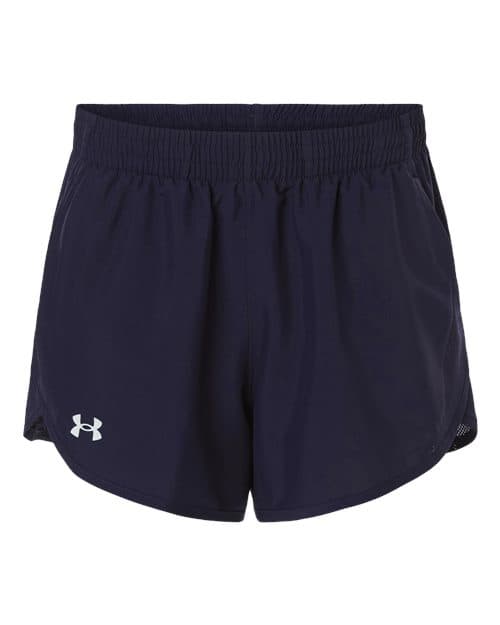 Women's Fly-By Unlined 3" Short — Midnight Navy/ Midnight Navy/ White
