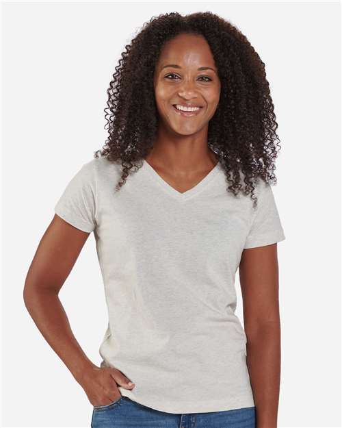 Women's V-Neck T-Shirt — Natural Heather
