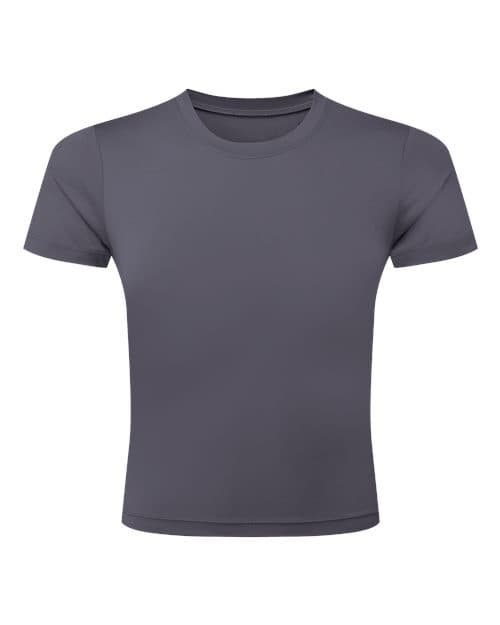 Women's Luxe Fitted Tee — Charcoal