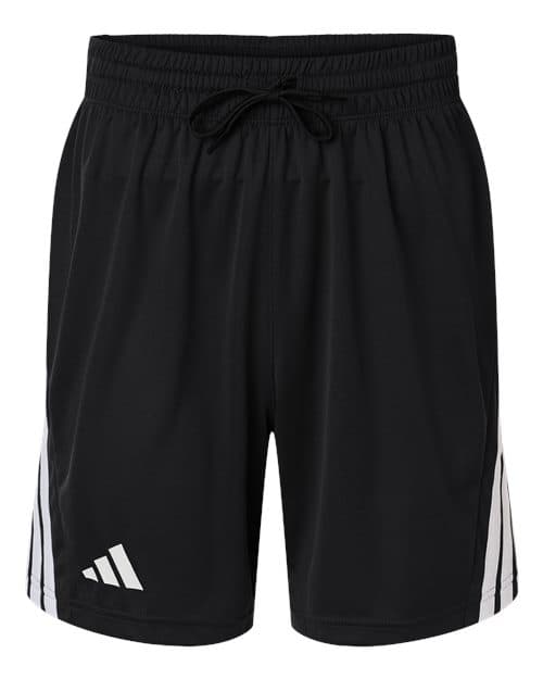 Men's 3-Stripes 7" Shorts — Black/ White