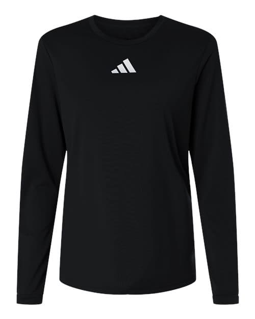 Women's Pregame Long Sleeve T-Shirt — Black/ White
