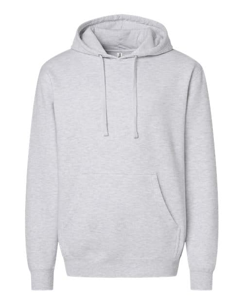 Unisex Midweight Hooded Sweatshirt — Ash Heather