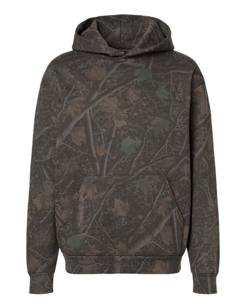 Unisex Boulevard Heavyweight Hooded Sweatshirt — Darkwood Tree Camo