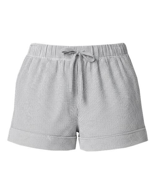 Women's Seersucker Shorts — Oxford/ White Stripe