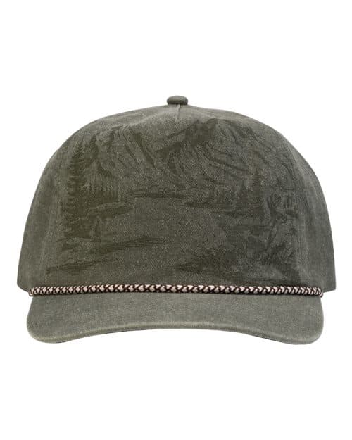 Buck Nature Scene Cap — Olive