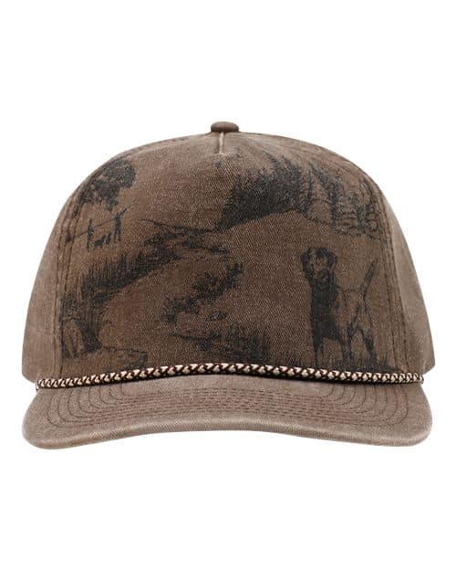 Lab Nature Scene Cap — Dark Brown