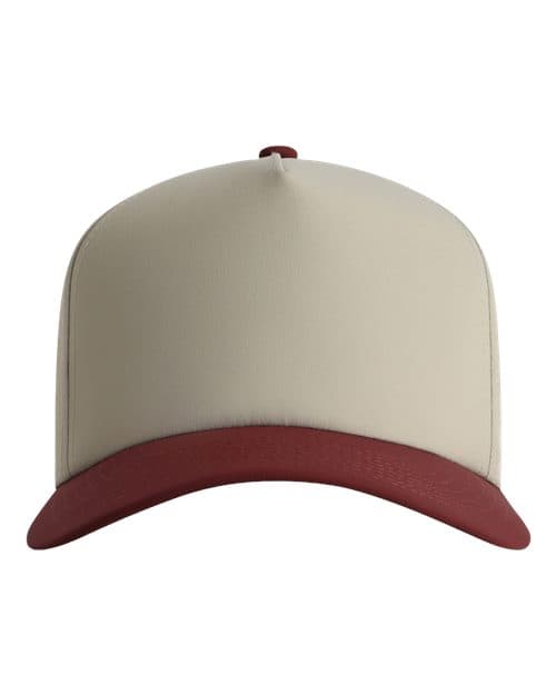 The Persimmon Two-Tone Cap — Putty/ Black Cherry