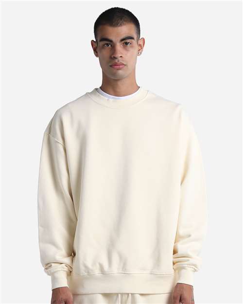 Unisex Max Heavy Garment-Dyed Crewneck Sweatshirt — Cream