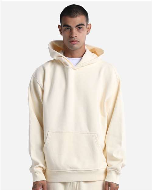 Unisex Max Heavy Garment-Dyed Hooded Sweatshirt — Cream
