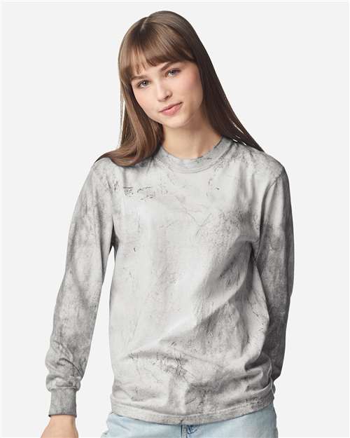 Unisex Colorblast™ Long Sleeve T-Shirt — Smoke