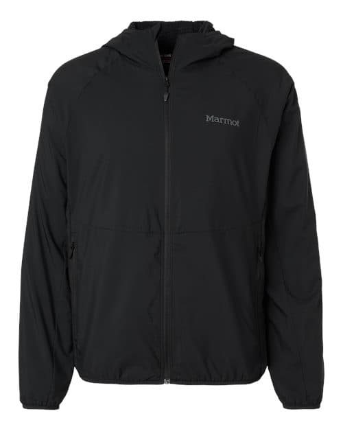 Men's Aerothermal Soft Shell Hooded Jacket — Black