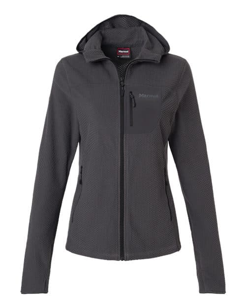 Women's Air Fleece Hooded Jacket — Blackened