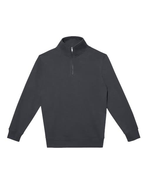 Unisex Premium Quarter-Zip Pullover — Smoke