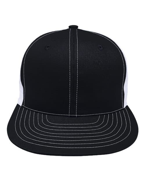 Two-Tone Trucker Cap — Black/ White