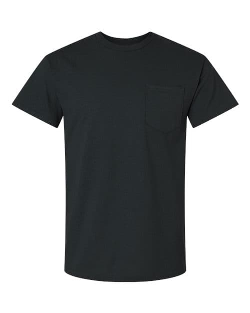 Unisex Ultra Cotton® Pocket T-Shirt — Black