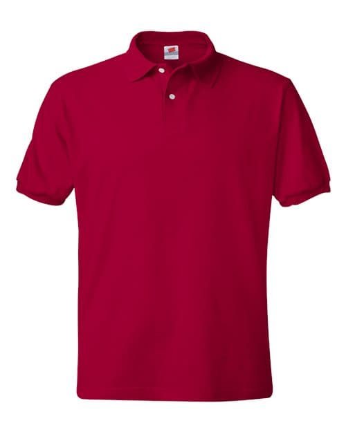 Men's EcoSmart® Jersey Polo — Deep Red