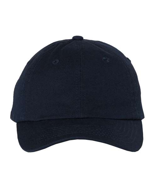 Youth Small Fit Bio-Washed Dad Hat — Navy