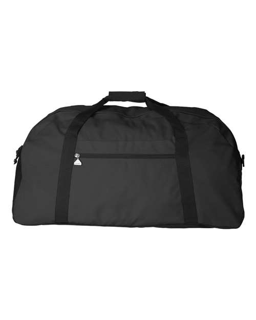 Large Ripstop Duffel Bag — Black/ Black