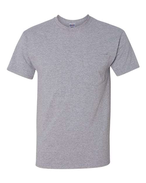 Unisex Dri-Power® 50/50 Pocket T-Shirt — Oxford