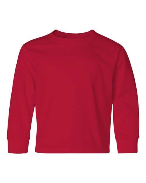Youth Dri-Power® Long Sleeve 50/50 T-Shirt — True Red