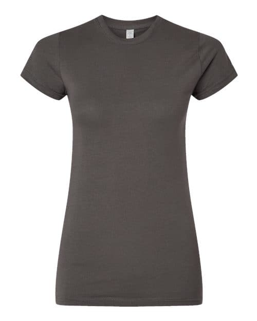 Women's Fitted Fine Jersey Tee — Charcoal