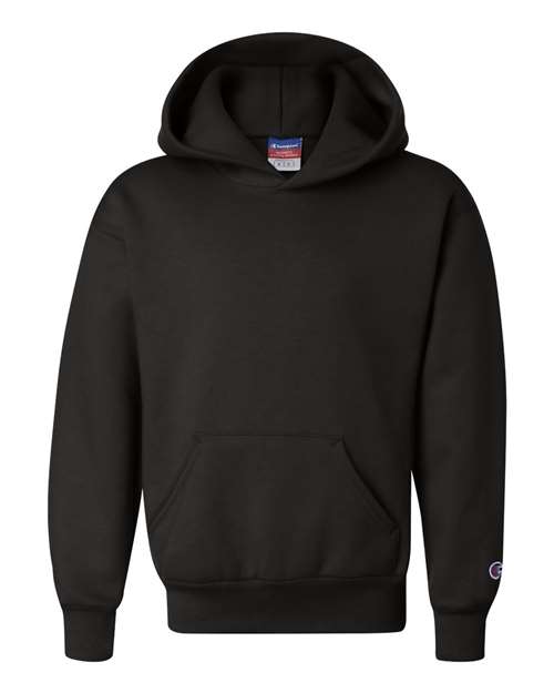 Youth Powerblend® Hooded Sweatshirt — Black