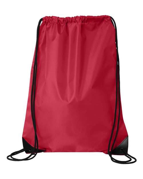 Value Drawstring Backpack — Red