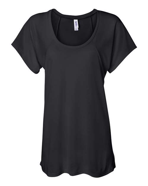 Women’s Flowy Raglan Tee — Black