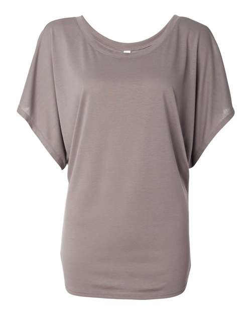 Women’s Flowy Draped Dolman Tee — Pebble Brown