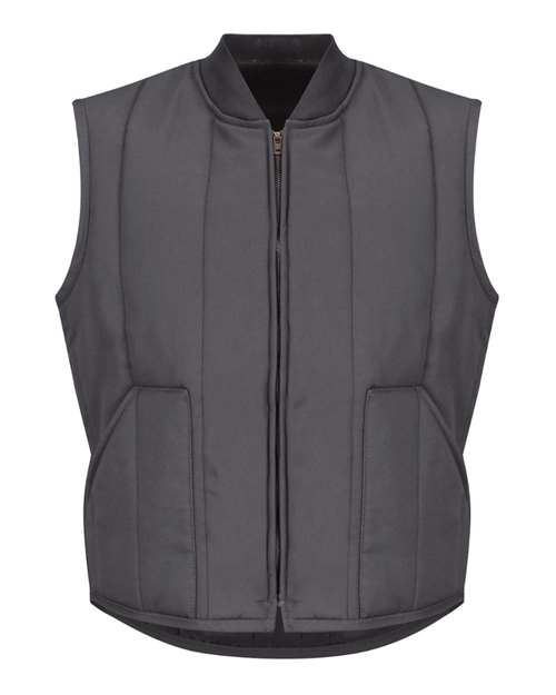 Men's Quilted Vest — Charcoal