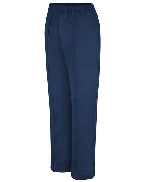 Women's Poplin Pants — Navy - 34 Unhemmed