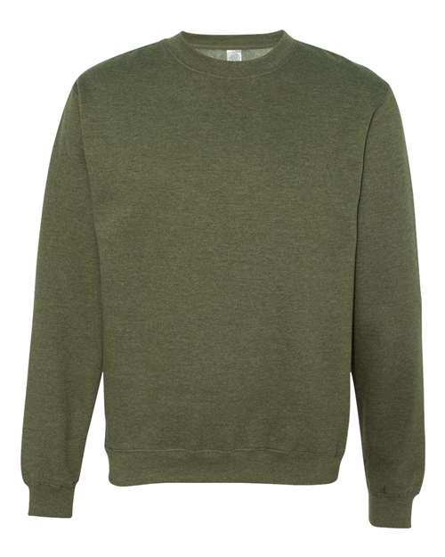 Unisex Midweight Crewneck Sweatshirt — Army Heather